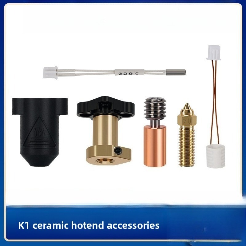 High Flow Ceramic Hotend - クリエイティブ 3D 印刷アクセサリー K1/max プリントヘッドセラミックホットエンドスプリンクラー高流量高速キット押出ヘッド