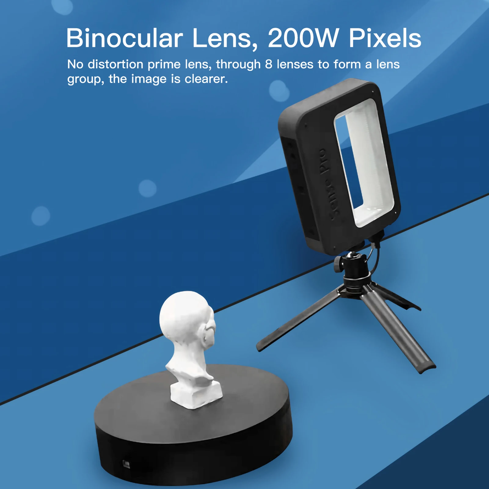 Handheld 3D Scanner High Precision - ポータブルハンドヘルド3Dスキャナー 高精度0.3mm精度 3Dモデリングスキャナー OBJ STL PLY出力対応