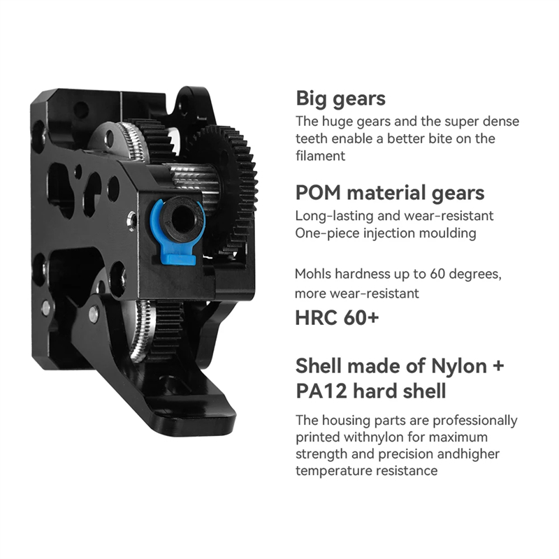 HGX LITE デュアルギア硬鋼減速エクストルーダー高速モ - Direct Drive Dual Gear Extruder High Speed のレビューと価格