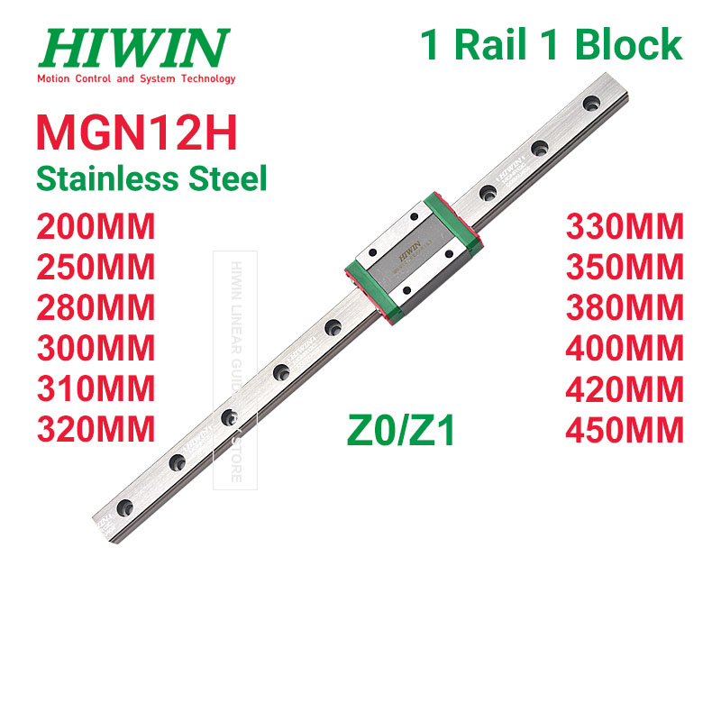 Hiwin-hiwin付きリニアレール,mgn12h,z1, - Linear Rail Mgn12H Set のレビューと価格