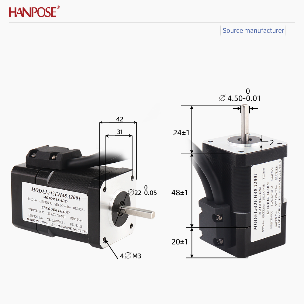 閉ループステッピングモーター NEMA17 42EH48A2 - Closed Loop Stepper Motor Nema 17 のレビューと価格