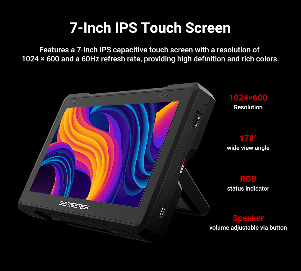 Bigtreetech タッチスクリーン付きデュアル3Dプリ - Klipper Pad 7 Inch のレビューと価格