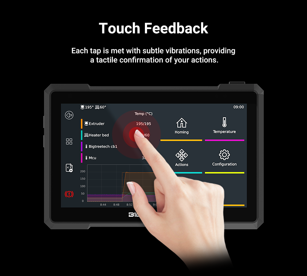Bigtreetech タッチスクリーン付きデュアル3Dプリ - Klipper Pad 7 Inch のレビューと価格