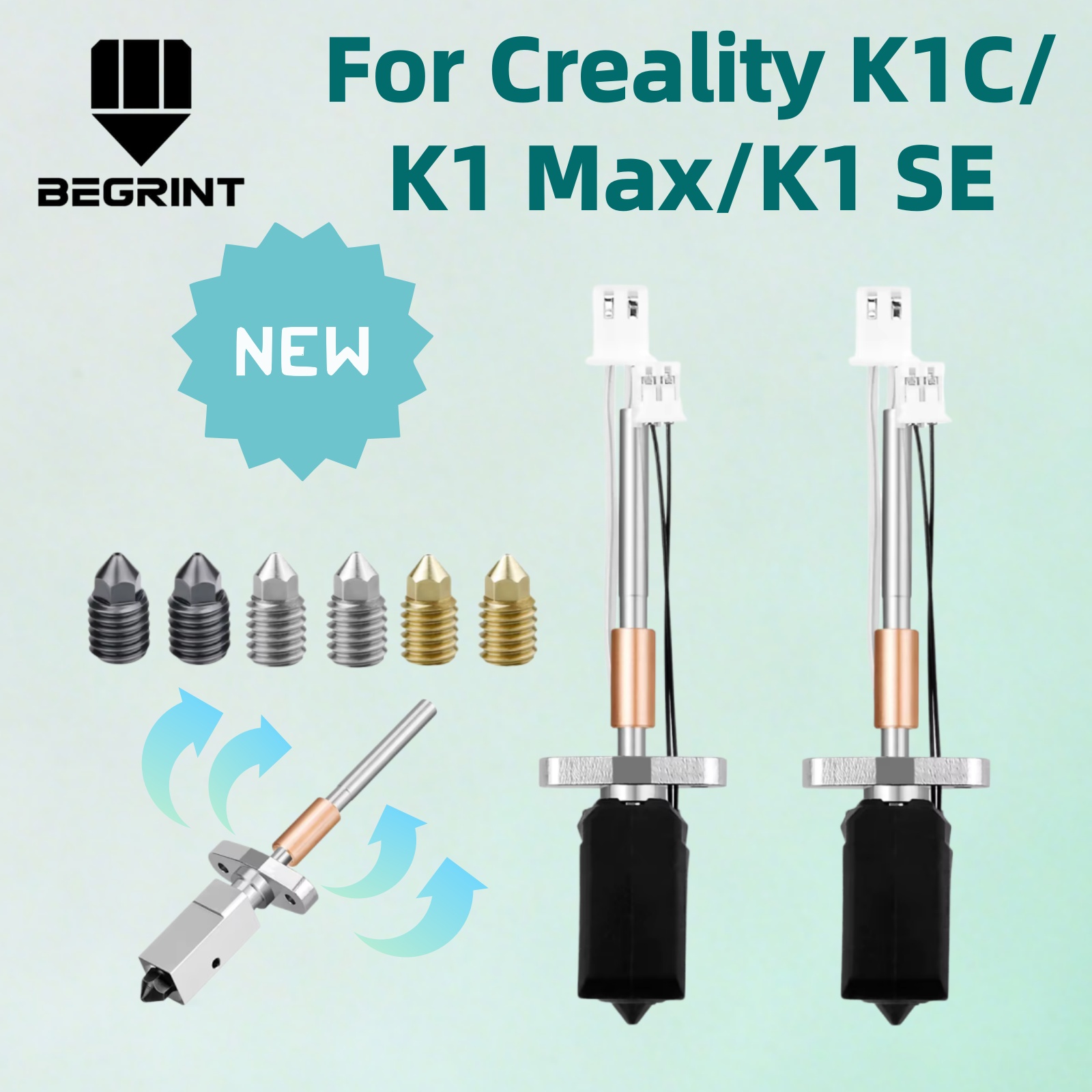 Creality K1C/K1 Max/K1 SE用の最新セ - High Flow Ceramic Hotend のレビューと価格